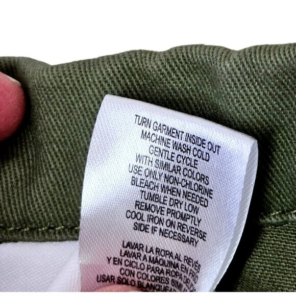 Little Lass Toddler Green Denim Jacket Girls 24Mo Ruffled Long Slv Embroidered - Picture 9 of 10